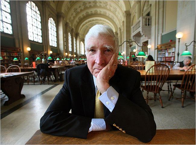 John Updike in the New York Public Library’s main reading room: ‘The short stories,’ says Christopher Carduff, ‘are almost always ‘private’ in their nature and effects.’