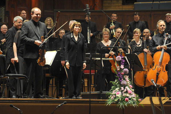 Conductor JoAnn Falletta and the Ulster Orchestra