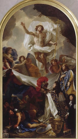 The Resurrection of Christ, oil on canvas by Charles Le Brun (1674-1676)