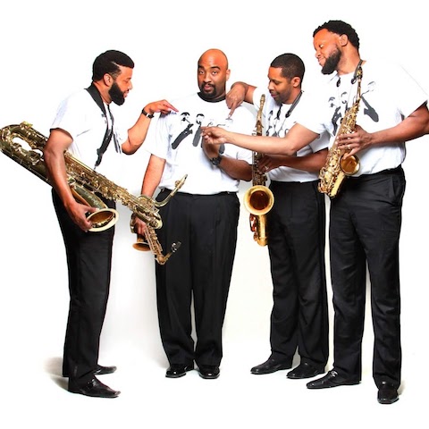 The New Vision Sax Ensemble (from left: Melton R. Mustafa, Dion Holloway, James Lockhart and Jason Hainsworth): Respecting melody but adding their je ne sais quoi to classic tunes 