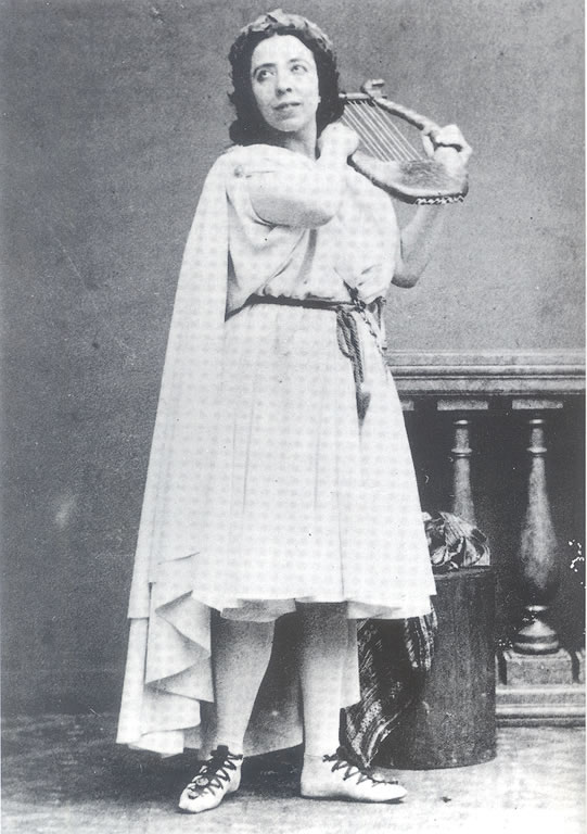 Pauline Garcia Viardot in the title role of Gluck’s opera Orphée (1860)